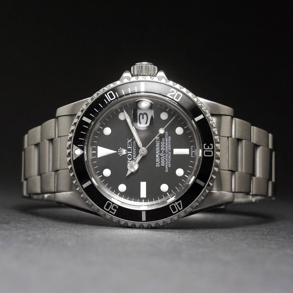 Stunning 1978 Rolex 1680 Submariner Stainless Steel 40mm Dive Watch Runs Great, Olde Towne Jewelers, Santa Rosa CA.