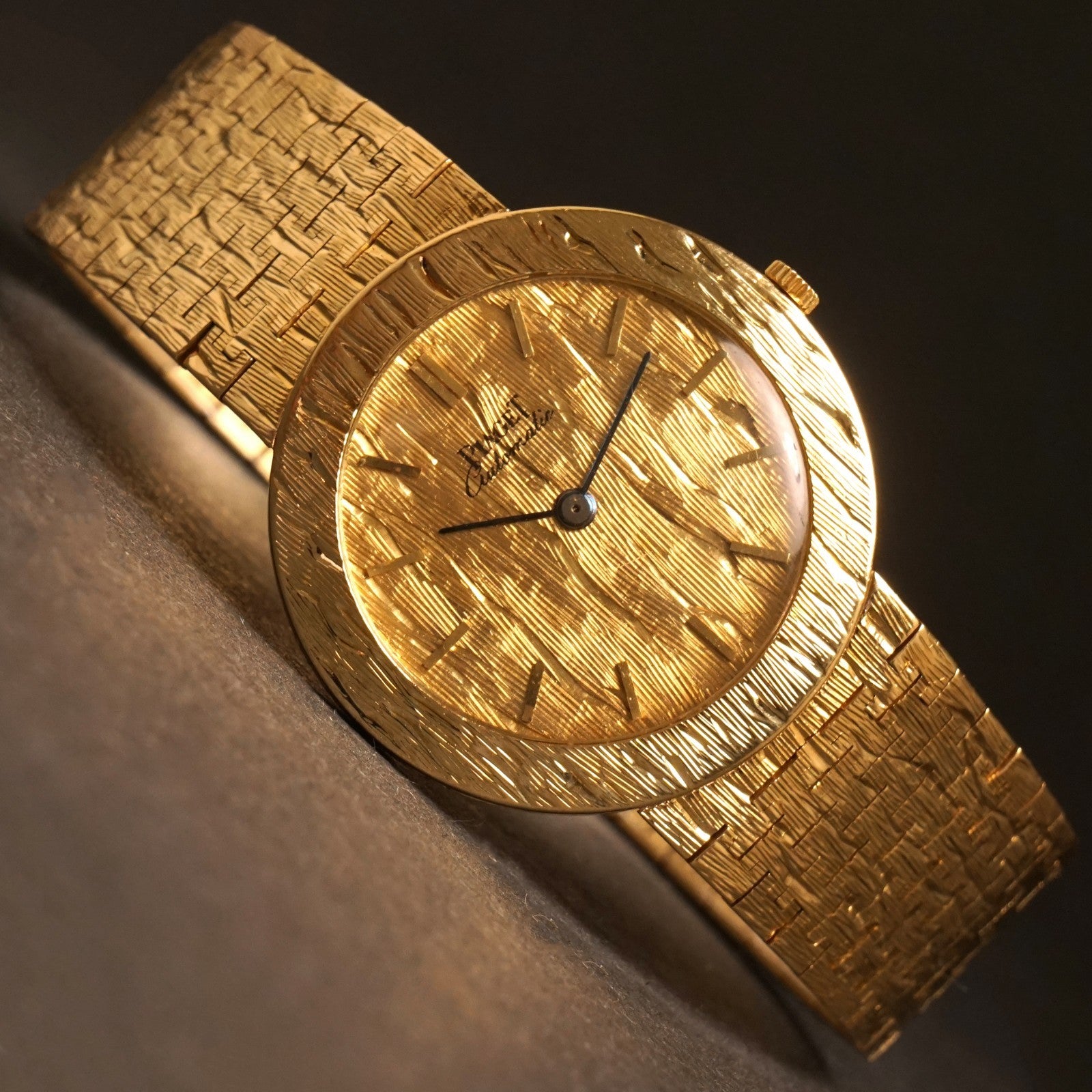Stunning Piaget 12611 Automatic Solid 18K Yellow Gold Man's