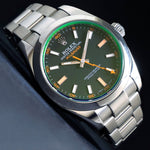 Stunning Rolex 116400 Milgauss Black Dial Stainless Steel Man's Watch