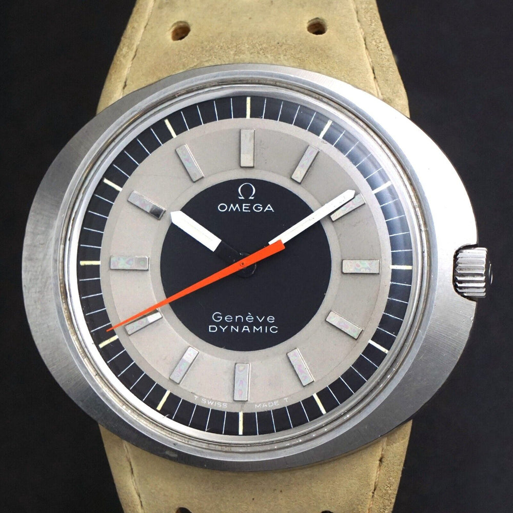 Rare 1969 Omega Dynamic Manual Wind Steel Man's Watch Unpolished Serviced, Olde Towne Jewelers, Santa Rosa CA.
