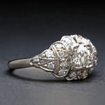 Antique Art Deco Platinum & .62 CTW OEC Diamond Wedding Band, Engagement Ring, Olde Towne Jewelers, Santa Rosa CA.