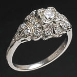 Antique Art Deco Platinum & .62 CTW OEC Diamond Wedding Band, Engagement Ring, Olde Towne Jewelers, Santa Rosa CA.