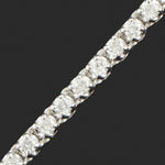 Elegant Solid 18K White Gold & 3.43 CTW Diamond Line 7" Estate Tennis Bracelet, Olde Towne Jewelers, Santa Rosa CA.