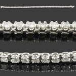 Elegant Solid 18K White Gold & 3.43 CTW Diamond Line 7" Estate Tennis Bracelet, Olde Towne Jewelers, Santa Rosa CA.