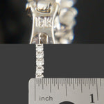 Elegant Solid 18K White Gold & 3.43 CTW Diamond Line 7" Estate Tennis Bracelet, Olde Towne Jewelers, Santa Rosa CA.