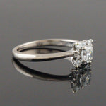 Hearts On Fire Platinum & Princess Diamond Halo Wedding Band, Engagement Ring, Olde Towne Jewelers, Santa Rosa CA.