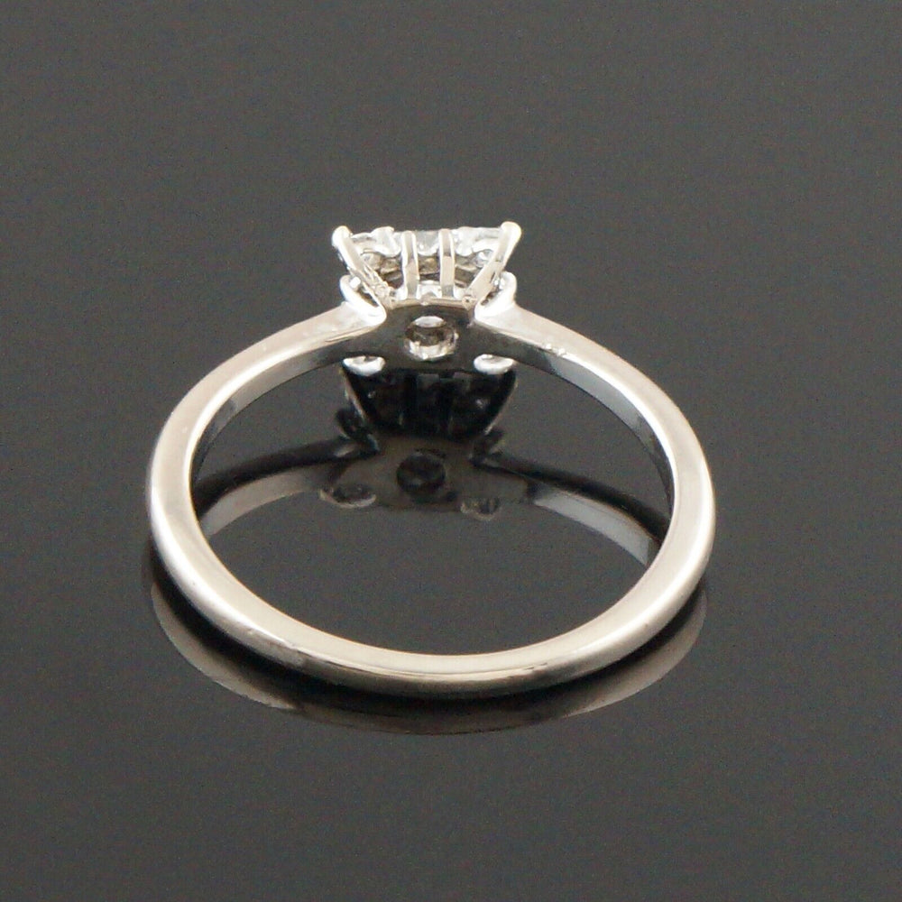 Hearts On Fire Platinum & Princess Diamond Halo Wedding Band, Engagement Ring, Olde Towne Jewelers, Santa Rosa CA.