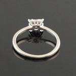 Hearts On Fire Platinum & Princess Diamond Halo Wedding Band, Engagement Ring, Olde Towne Jewelers, Santa Rosa CA.