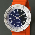 Stunning Ikepod Seaslug GMT Stainless Steel Mans Watch UNWORN LNIB Box & Papers, Olde Towne Jewelers, Santa Rosa CA.
