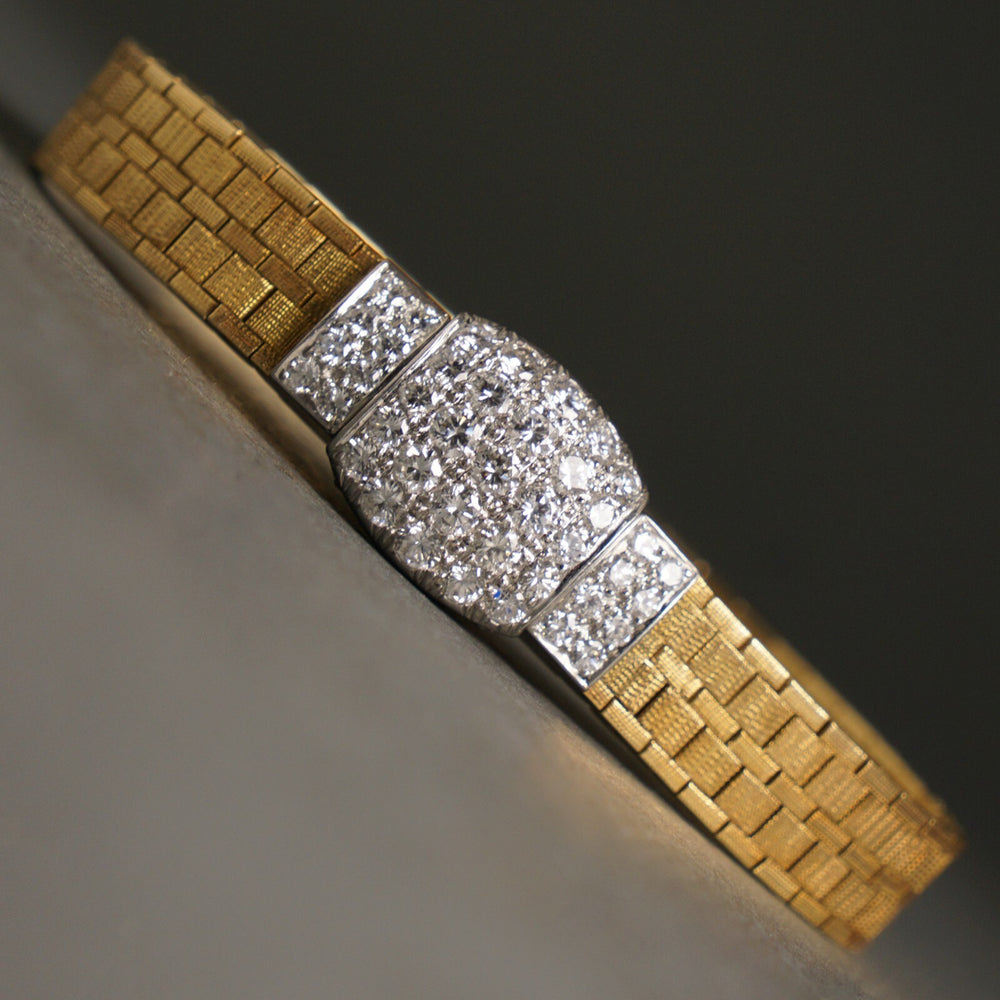 Audemars Piguet Shreve & Co 18K Gold & Diamond Lady's Flip Top Backwind Watch