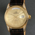 Stunning Croton Solid 18K Gold & Diamond Man's President Day Date Watch, Olde Towne Jewelers, Santa Rosa CA.