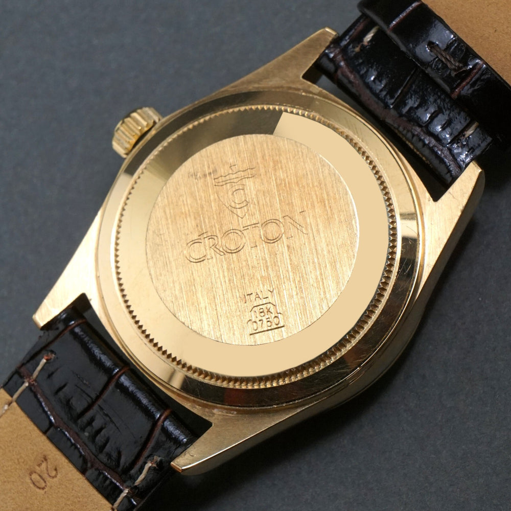 Stunning Croton Solid 18K Gold & Diamond Man's President Day Date Watch, Olde Towne Jewelers, Santa Rosa CA.