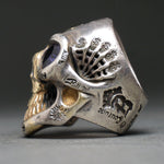 Bill Wall Graffiti Master Custom Sterling Silver 18K Gold Alexandrite Ring, Cert, Olde Towne Jewelers, Santa Rosa CA.