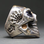 Bill Wall Graffiti Master Custom Sterling Silver 18K Gold Alexandrite Ring, Cert, Olde Towne Jewelers, Santa Rosa CA.