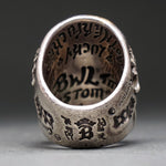 Bill Wall Graffiti Master Custom Sterling Silver 18K Gold Alexandrite Ring, Cert, Olde Towne Jewelers, Santa Rosa CA.
