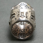 Bill Wall Graffiti Master Custom Sterling Silver 18K Gold Alexandrite Ring, Cert, Olde Towne Jewelers, Santa Rosa CA.