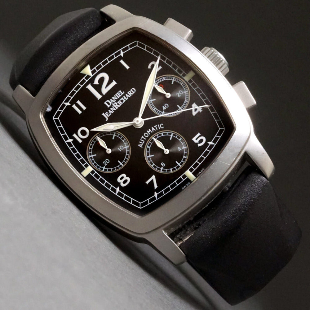 Stunning Daniel Jean Richard Automatic Stainless Steel TV Screen Chronograph B&P