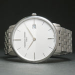 Stunning Frederique Constant FC200/22 Oversize Stainless Steel Man's Watch, Box, Olde Towne Jewelers, Santa Rosa CA.