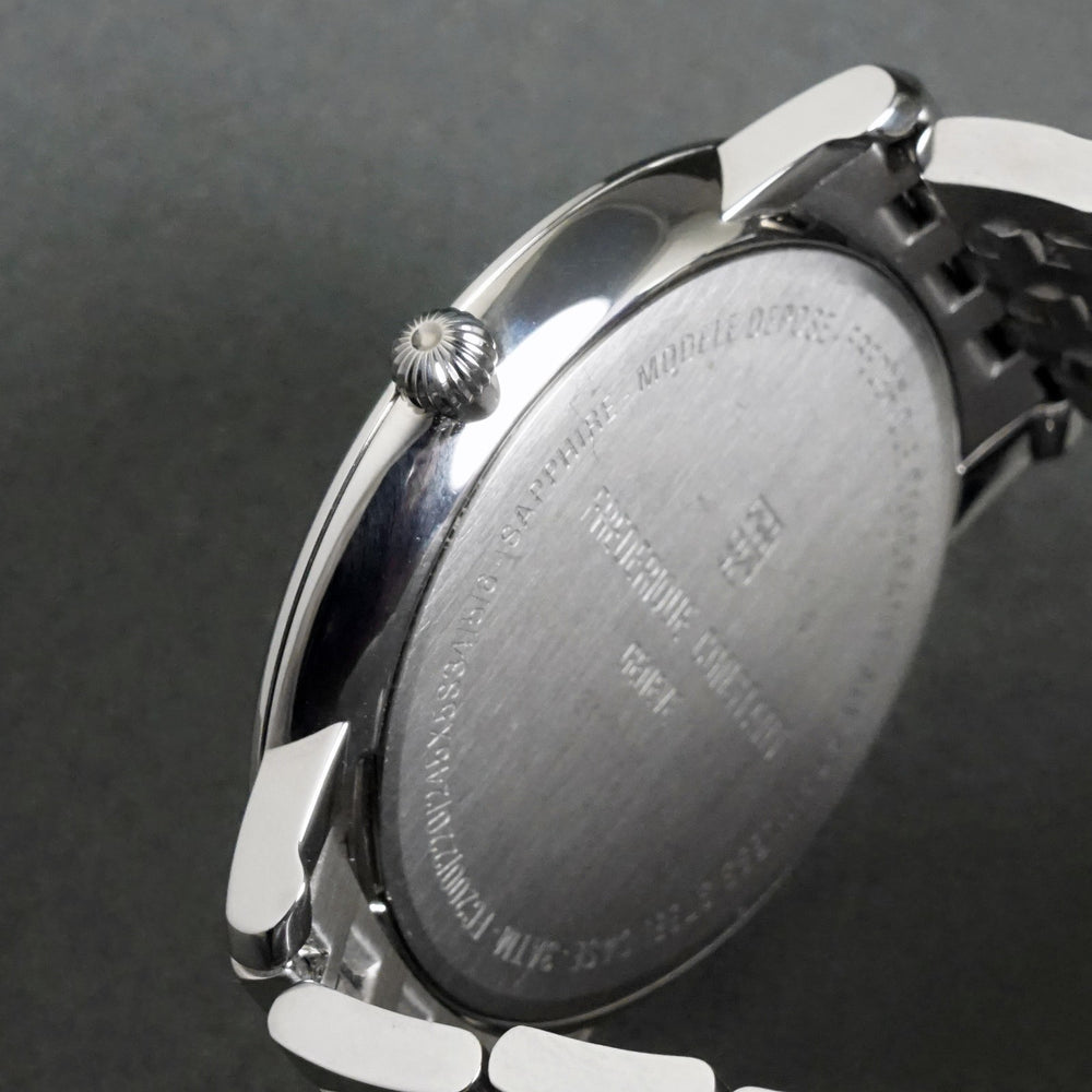 Stunning Frederique Constant FC200/22 Oversize Stainless Steel Man's Watch, Box, Olde Towne Jewelers, Santa Rosa CA.