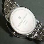Stunning Frederique Constant FC200/22 Oversize Stainless Steel Man's Watch, Box, Olde Towne Jewelers, Santa Rosa CA.