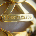 Tiffany & Co. Heavy Solid 18K Yellow Gold & Mabe Pearl Earrings W/Original Box, Olde Towne Jewelers, Santa Rosa CA.