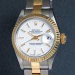 Stunning 1997 Rolex 69173  Datejust 18K/SS Lady's Watch Fully Serviced, Olde Towne Jewelers, Santa Rosa CA.