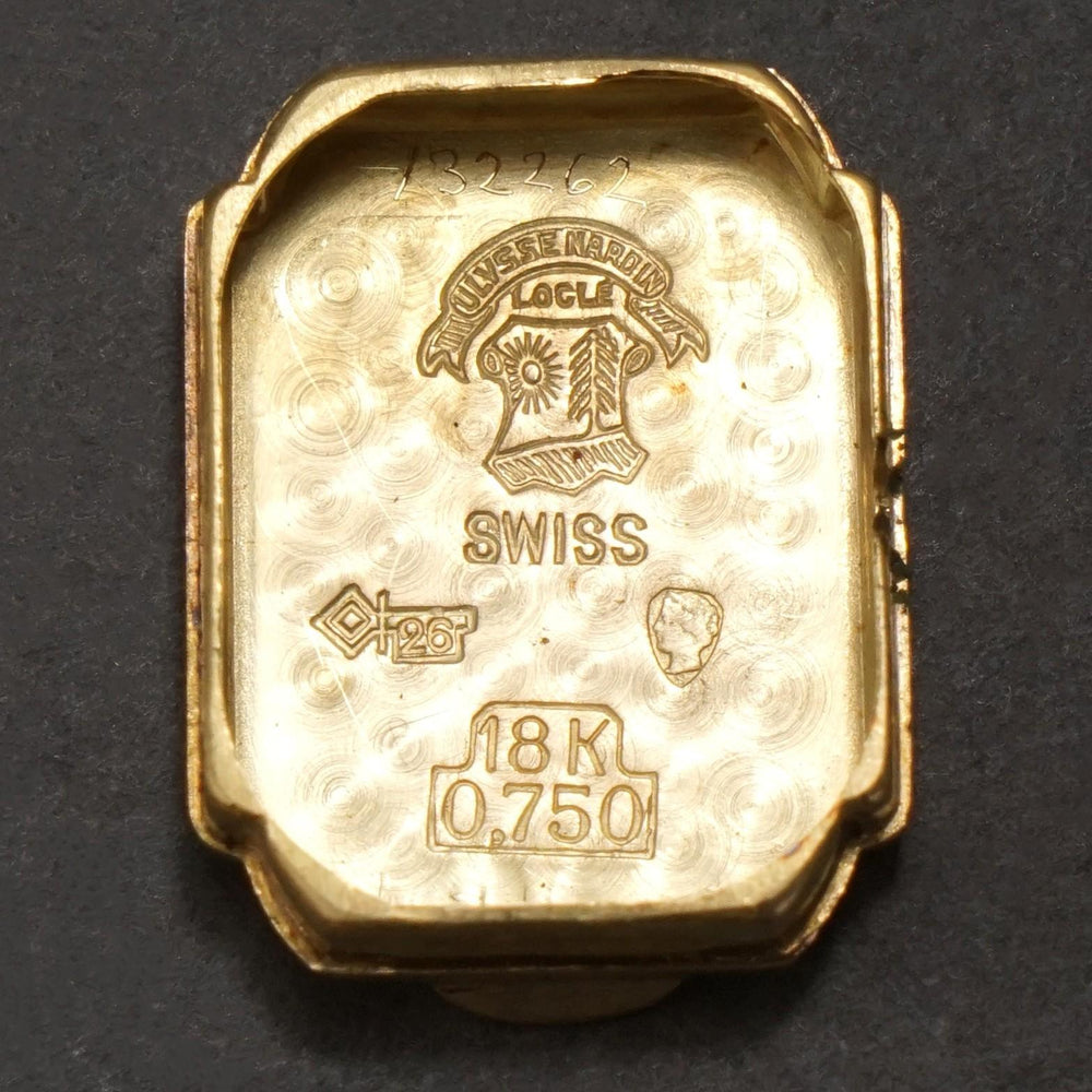 Ulysse Nardin 18K Yellow Gold Lady's Concealed Dial Bracelet Watch Box & Papers, Olde Towne Jewelers, Santa Rosa CA.