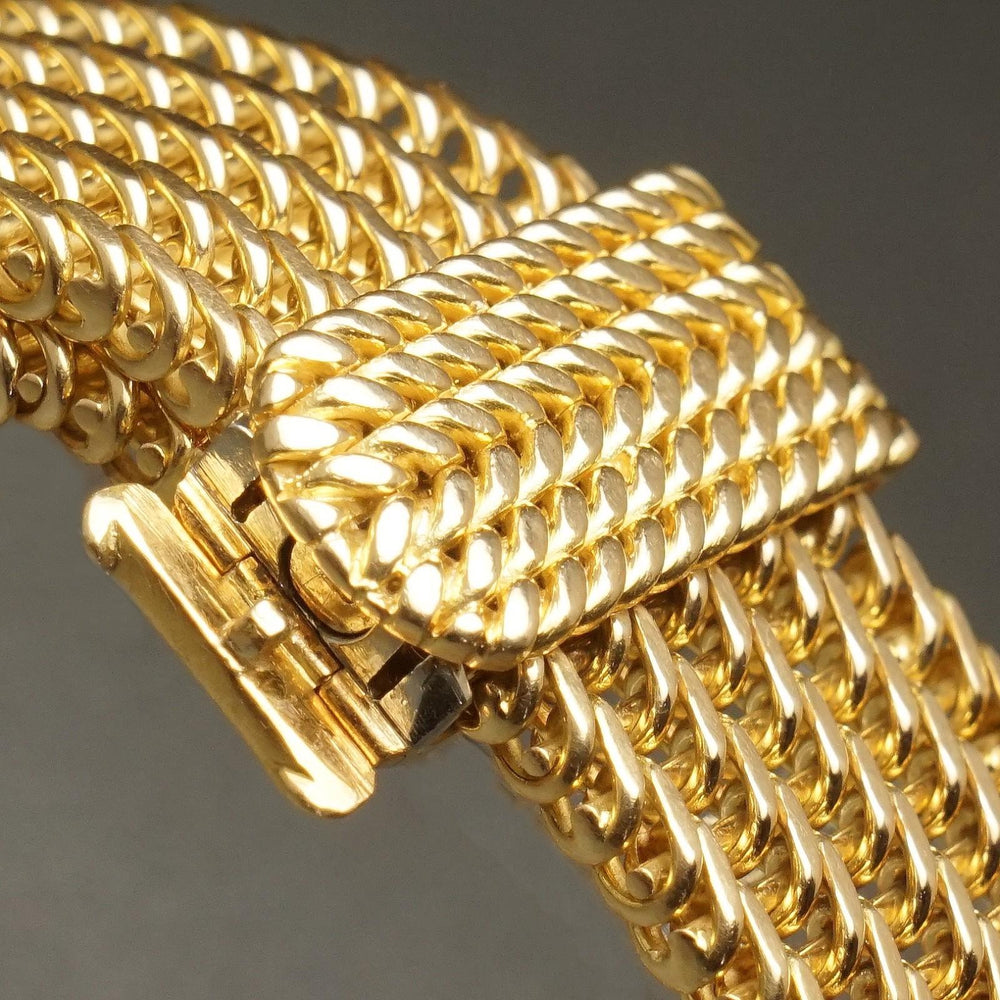 Ulysse Nardin 18K Yellow Gold Lady's Concealed Dial Bracelet Watch Box & Papers, Olde Towne Jewelers, Santa Rosa CA.