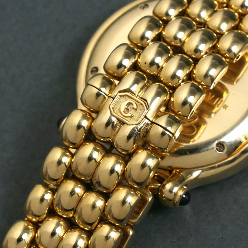 Stunning Chopard 6137-23 Happy Sport 18K Gold Floating Diamond Watch Box, Papers, Olde Towne Jewelers, Santa Rosa CA.