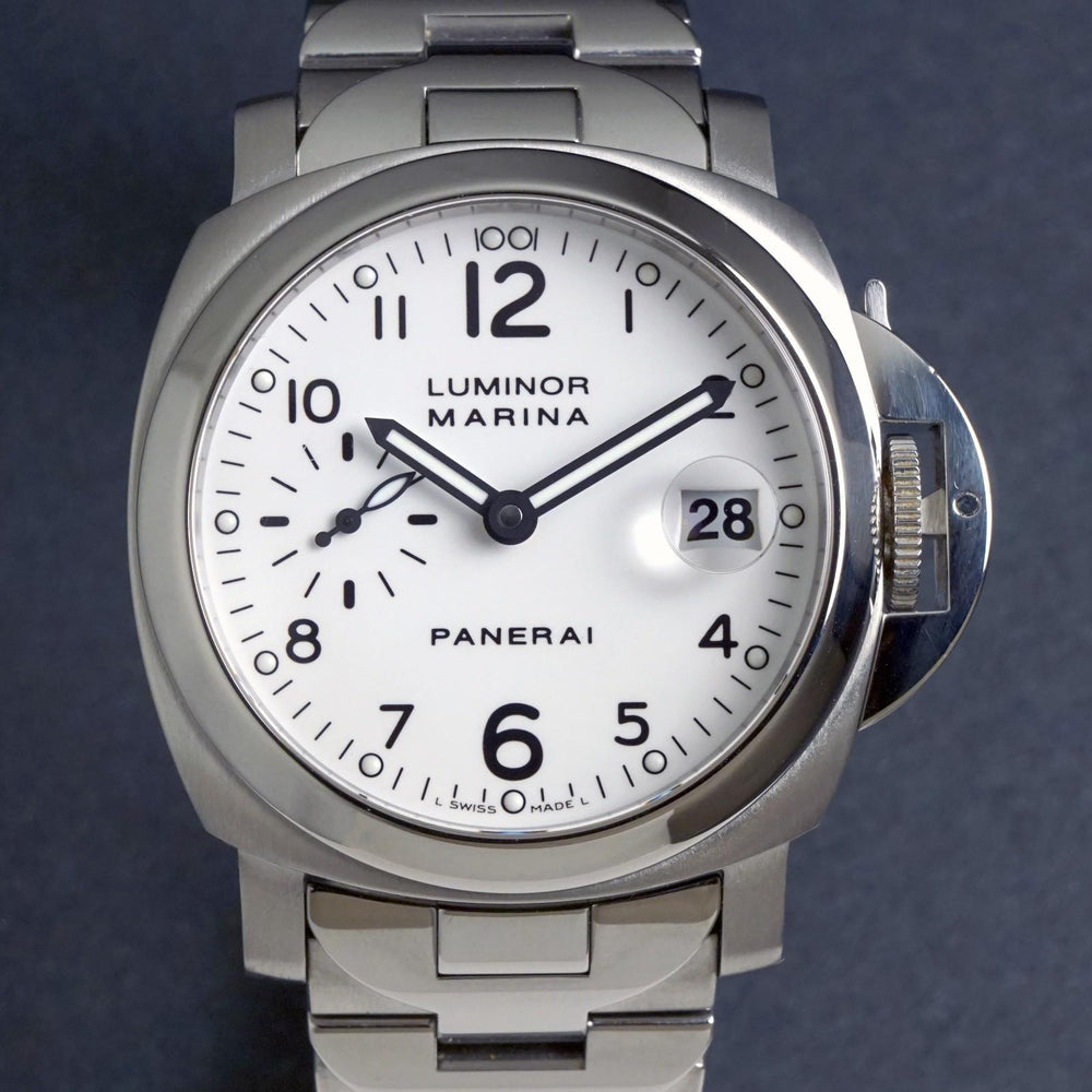 Stunning Panerai PAM00051 Luminor Marina Stainless Steel 40mm Watch Bracelet Box, Olde Towne Jewelers, Santa Rosa CA.