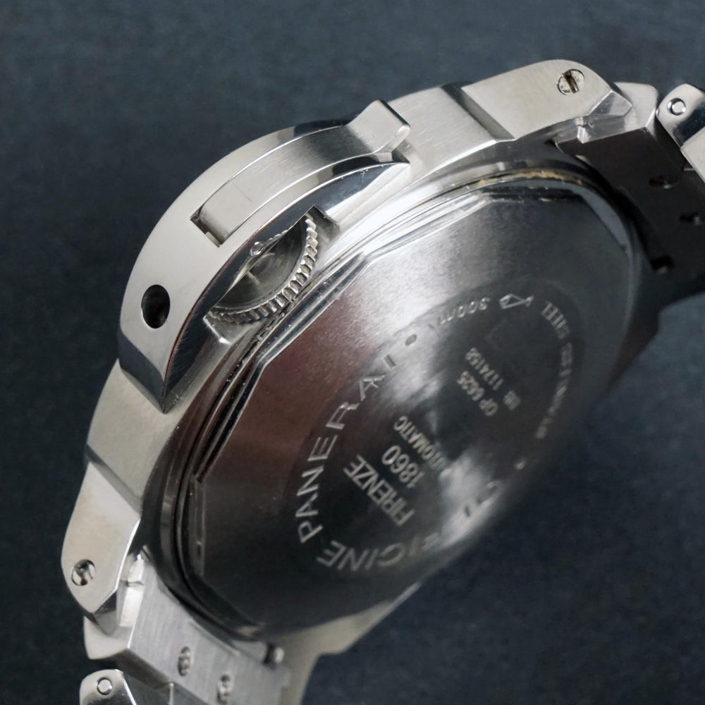 Stunning Panerai PAM00051 Luminor Marina Stainless Steel 40mm Watch Bracelet Box, Olde Towne Jewelers, Santa Rosa CA.