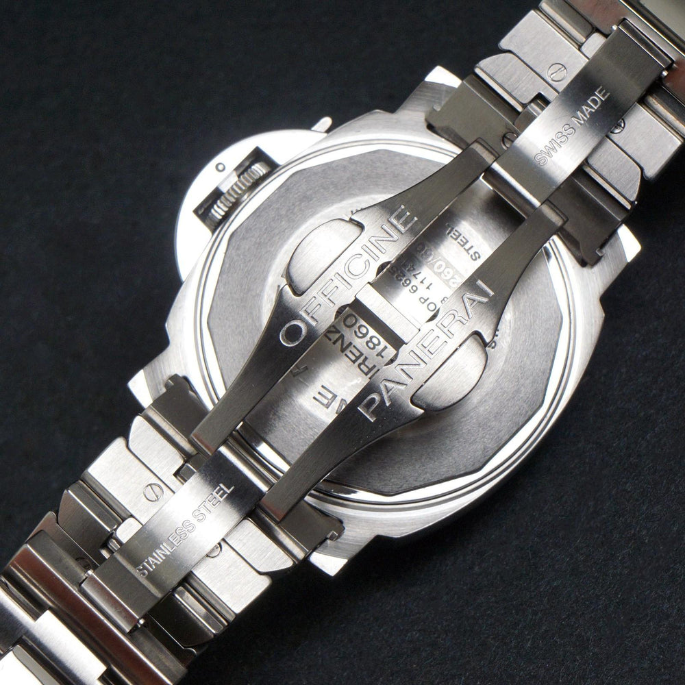 Stunning Panerai PAM00051 Luminor Marina Stainless Steel 40mm Watch Bracelet Box, Olde Towne Jewelers, Santa Rosa CA.