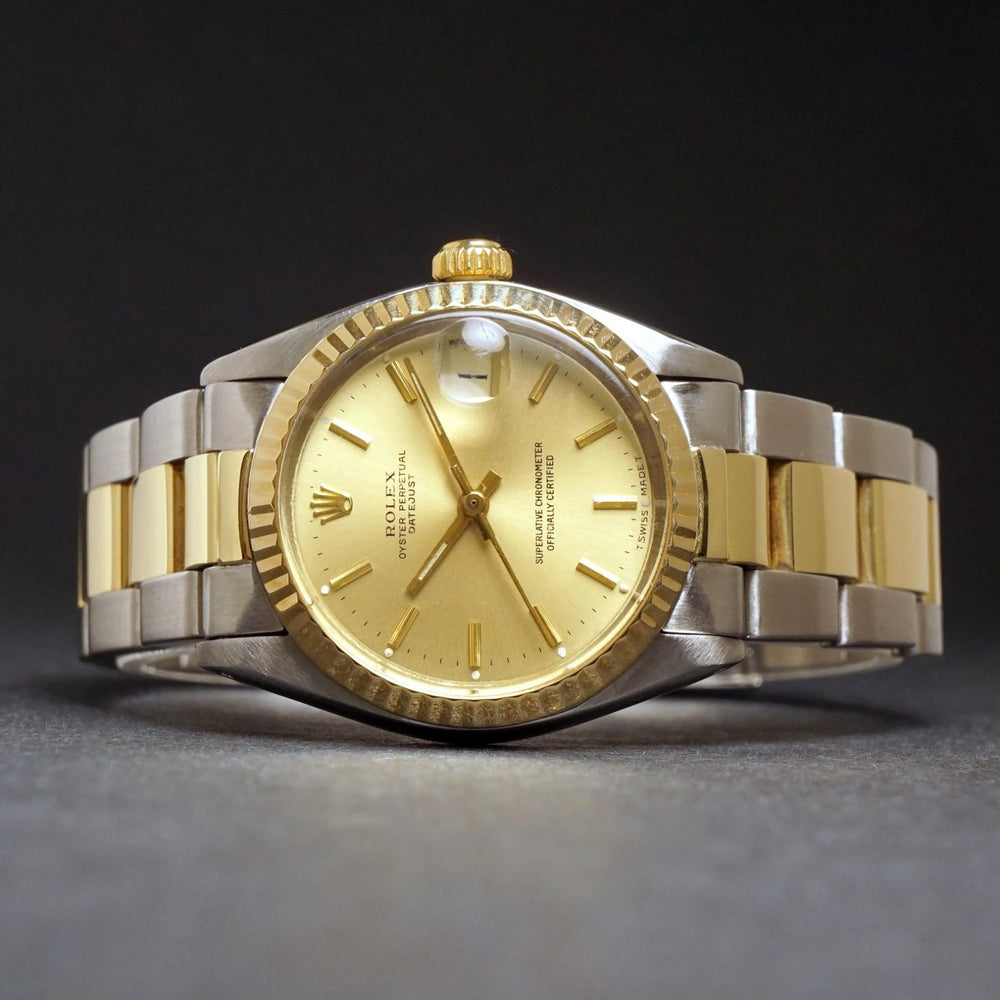 Stunning 1978 Rolex 6824 Datejust Two Tone 31mm Midsize Watch, Excellent Cond! Olde Towne Jewelers, Santa Rosa CA.