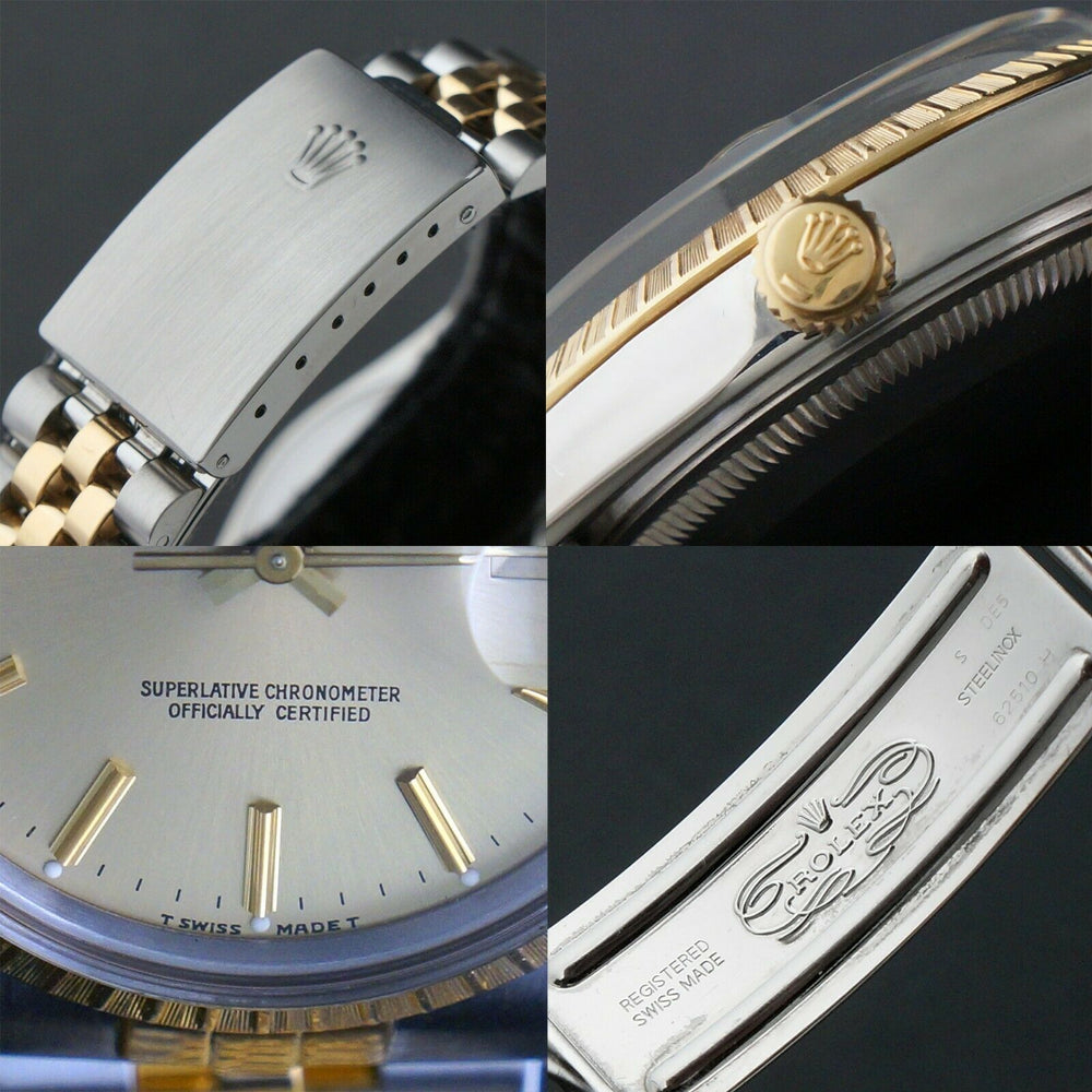 1987 Rolex Date Two Tone Gold & Stainless Steel 34mm Watch Jubilee Bracelet Olde Towne Jewelers Santa Rosa CA