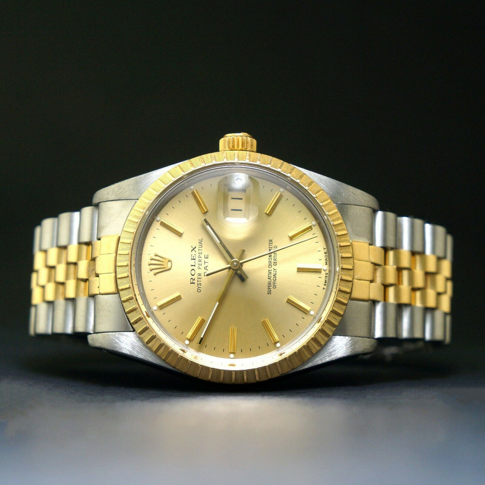 1987 Rolex Date Two Tone Gold & Stainless Steel 34mm Watch Jubilee Bracelet Santa Rosa CA
