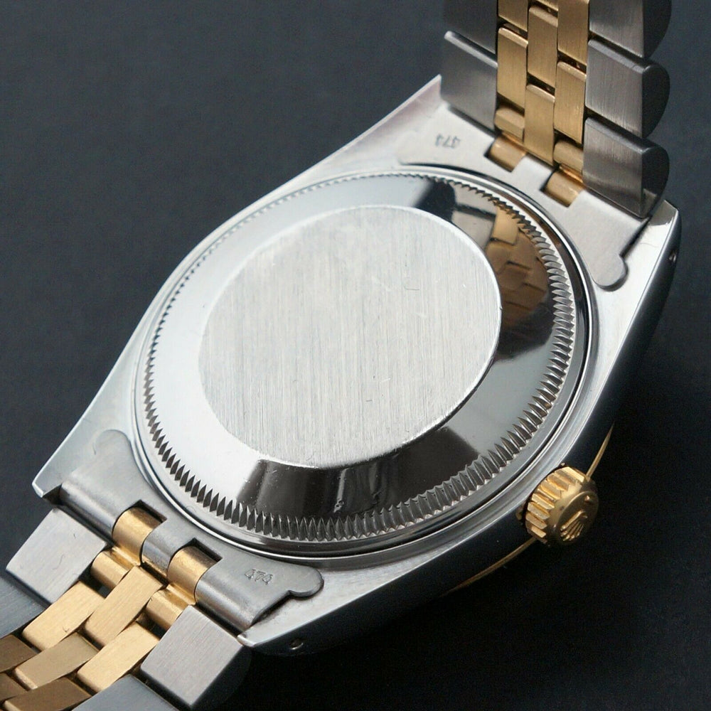 1987 Rolex Date Two Tone Gold & Stainless Steel 34mm Watch Jubilee Bracelet