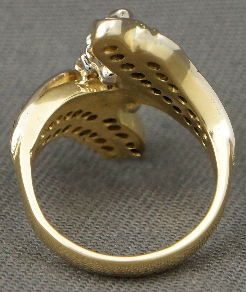 Retro Solid 18K Gold & Marquis Cut Diamond 1.44cttw, Engagement, Cocktail Ring