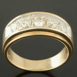 Solid 14K Yellow Gold & .75 Cttw Diamond Wedding Anniversary Band Estate Ring, Olde Towne Jewelers, Santa Rosa CA.