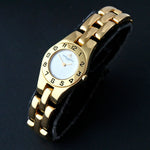 Baume & Mercier MVO45135 Linea Solid 18K Yellow Gold Lady's Bracelet Watch, Olde Towne Jewelers Santa Rosa Ca.