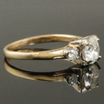 Solid 14K Gold & 1.20 CTW 3 Stone Diamond Wedding Band, Anniversary Ring, Olde Towne Jewelers, Santa Rosa CA.
