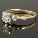 Solid 14K Gold & 1.20 CTW 3 Stone Diamond Wedding Band, Anniversary Ring, Olde Towne Jewelers, Santa Rosa CA.