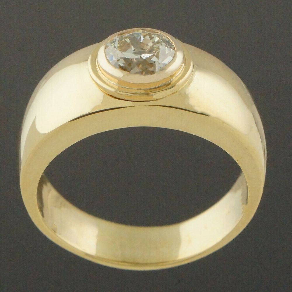 Heavy Solid 18K Gold & 1.10 Ct Transitional Cut Diamond Engagement, Wedding Ring, Olde Towne Jewelers, Santa Rosa CA.
