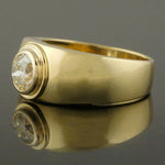 Heavy Solid 18K Gold & 1.10 Ct Transitional Cut Diamond Engagement, Wedding Ring, Olde Towne Jewelers, Santa Rosa CA.
