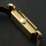 Vintage Juvenia 18K Solid Gold Lady's Baguette Watch, Flexible Lugs, Olde Towne Jewelers, Santa Rosa CA.