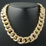 Massive Solid 18K Yellow Gold & 3.75 CTW Diamond 18.5" Necklace, Italy, 203.0g! Olde Towne Jewelers, Santa Rosa CA.