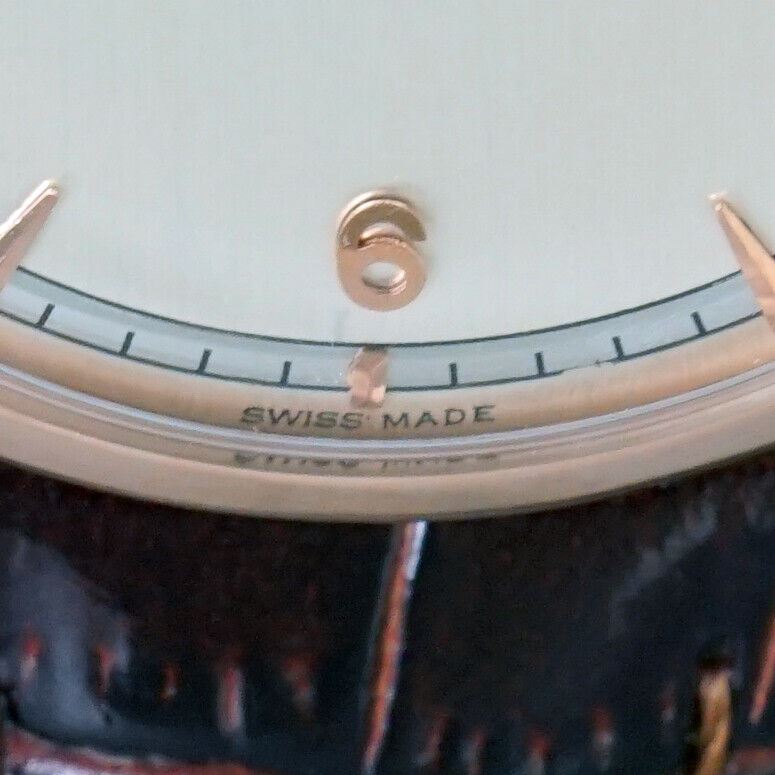 1947 Omega 14163 Chronometre 18K Solid Rose Gold Oversized Mans Watch, Serviced, Olde Towne Jewelers Santa Rosa Ca