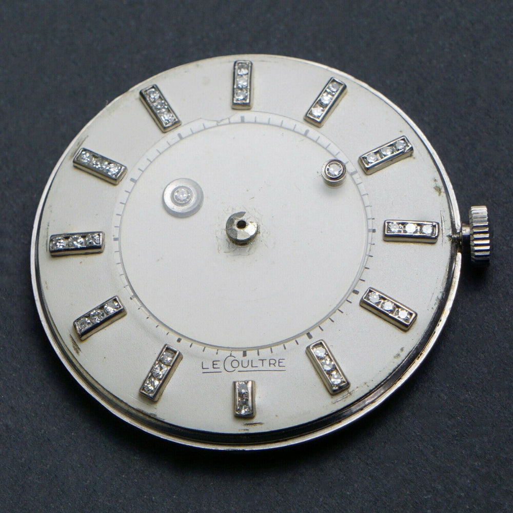 Vacheron Constantine LeCoultre 14K White Gold & Diamond Dial Mystery Watch