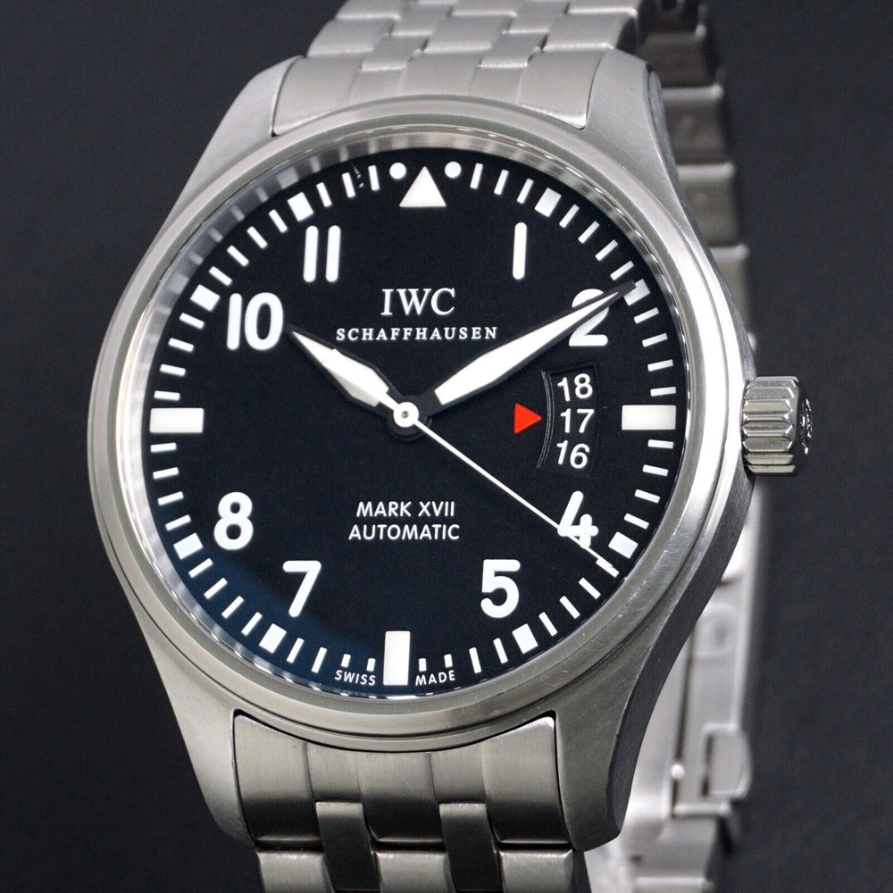 IWC Mark XVII Black Dial IW326504 Pilot Watch, MINT CONDITION, Boxes, Papers, Card