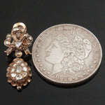 Victorian Solid 10K Gold & 2.50 CTW Rose Cut Diamond Dangle Filigree Earrings, Olde Towne Jewelers, Santa Rosa CA.