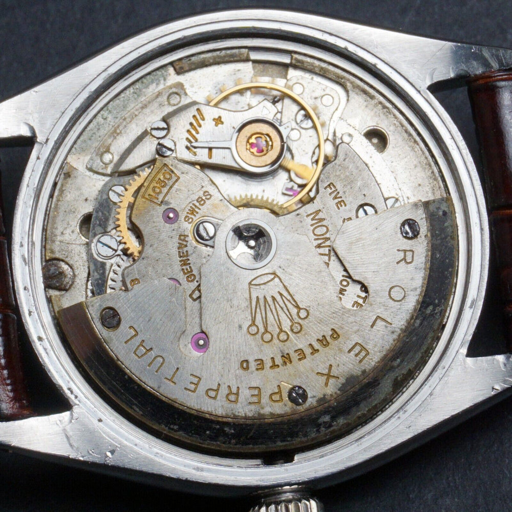 1957 Rolex 6564 Oyster Perpetual Stainless Steel All Original Crosshair Dial